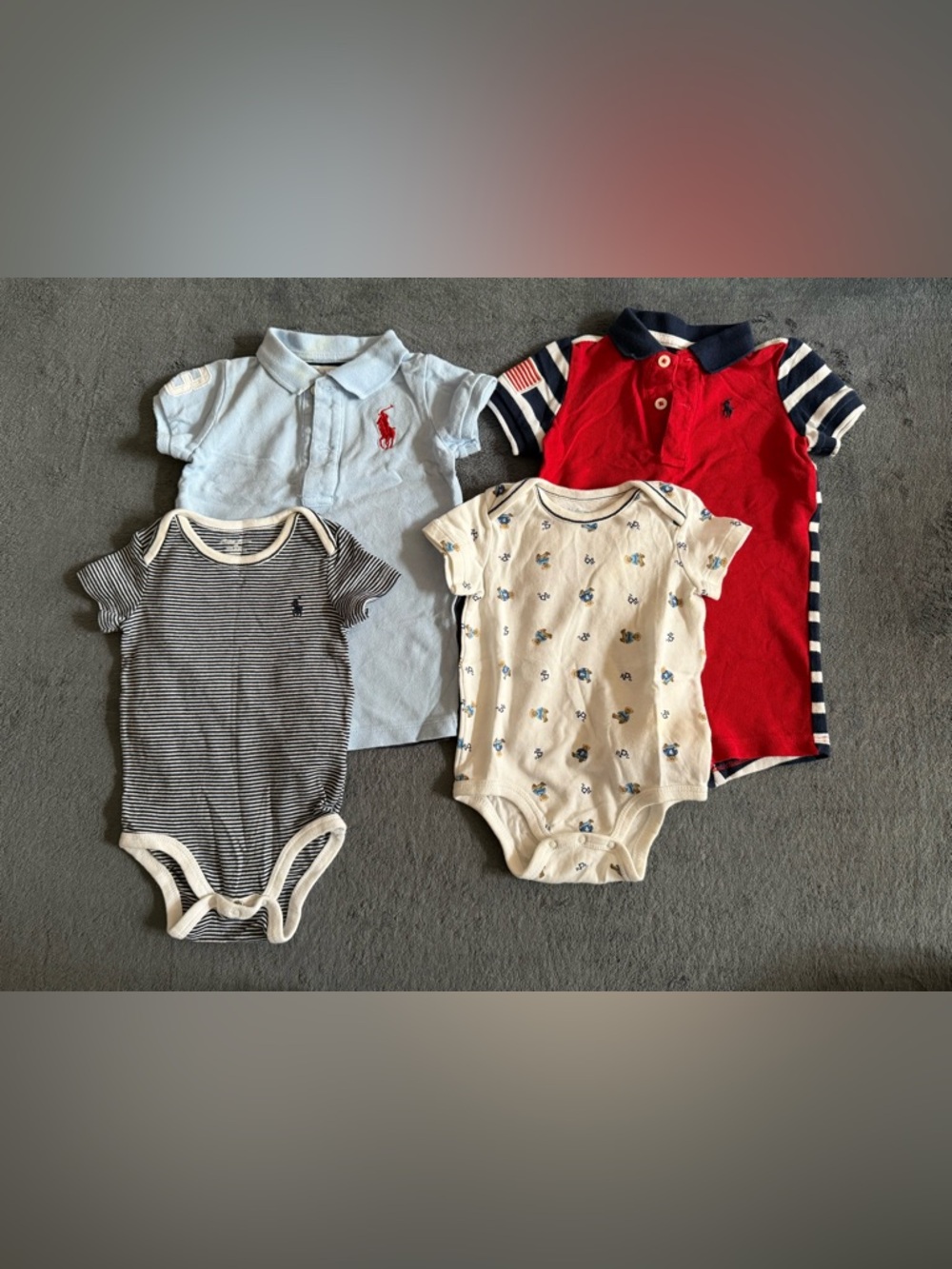Ralph Lauren Baby Polo & Onesie Bundle - (6 months)